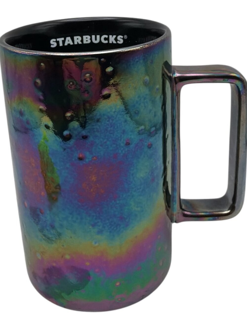 Starbucks NWT 2021 Black Iridescent Rainbow Textured NEW